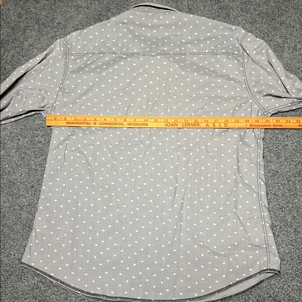 Sovereign Code Light Gray Patterned Button-Down Shirt - Picture 8 of 9